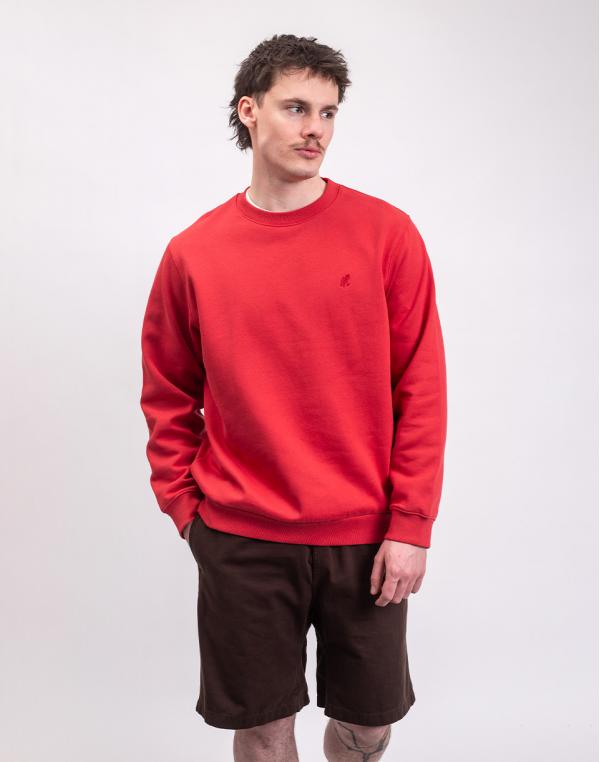 Gramicci One Point Crew Sweatshirt CRIMSON RED M