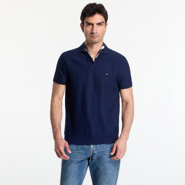 Tričko Tommy Hilfiger Jonny Collar Texture Reg Polo Tee Carbon Navy S