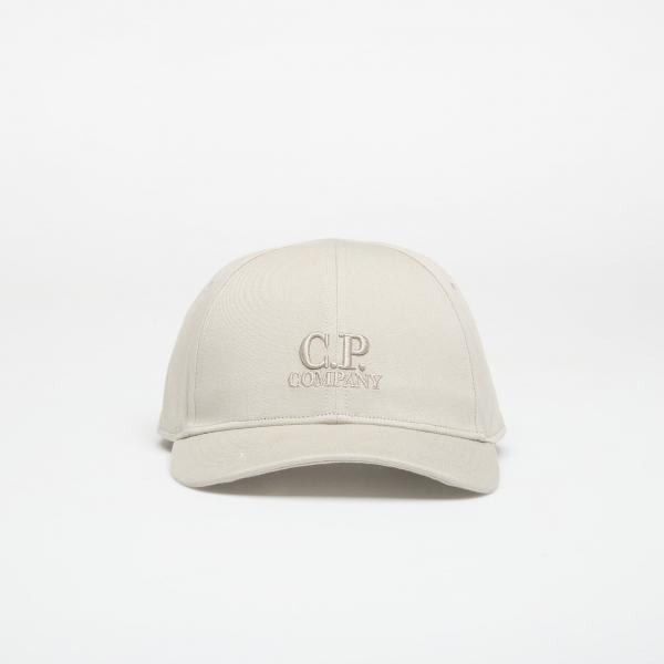 Kšiltovka C.P. Company Gabardine Logo Cap Dove Universal