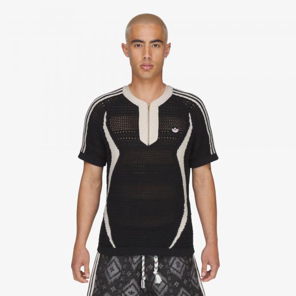 Dres adidas x Clot Knit Jersey By Edison Chen UNISEX Black/ Wonder White M