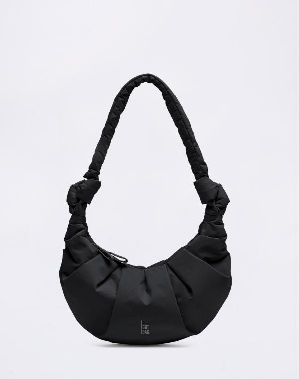 Got Bag Pleat Moon Bag Small Monochrome black