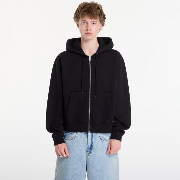 Mikina Patta Embro Classic Zip Up Hooded Sweater UNISEX Black L