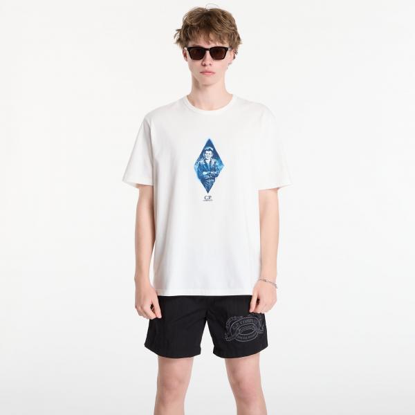 Tričko C.P. Company Compact 20/1 Jersey Short Sleeve British Sailor T-Shirt Off White L
