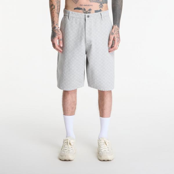 Šortky Daily Paper Washed Monogram Woven Shorts Grey M