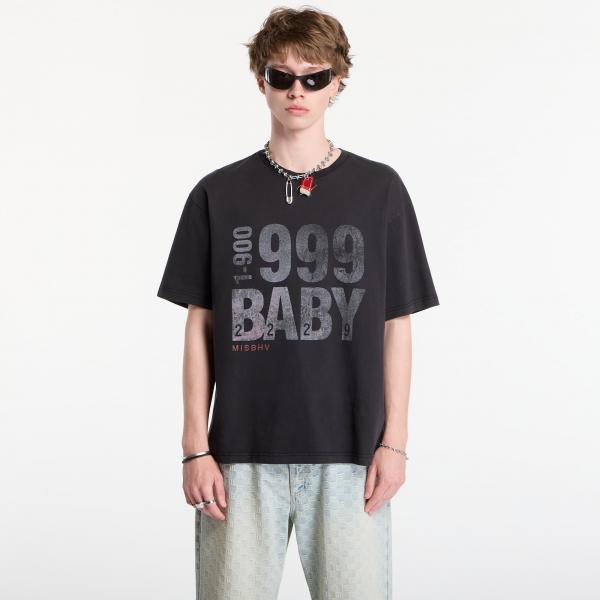 Tričko MISBHV 999 Baby T-Shirt UNISEX Washed Black M