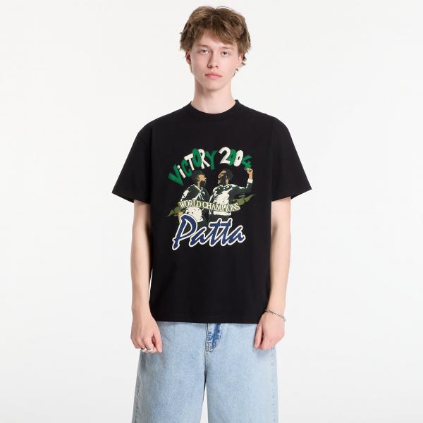 Tričko Patta Victory T-Shirt UNISEX Black XXL