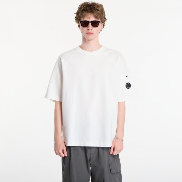 Svetr C.P. Company Light Fleece Short Sleeve Sweatshirt Off White L