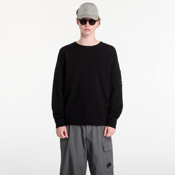 Svetr C.P. Company Cotton Sea Island Lens Sweater Black M