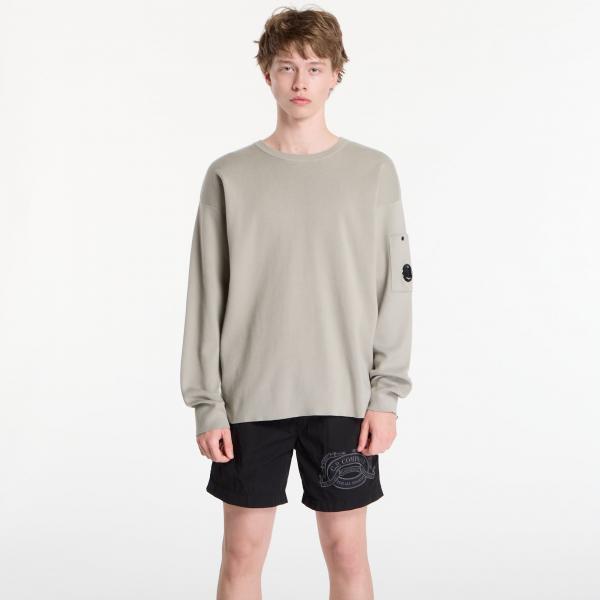 Svetr C.P. Company Cotton Sea Island Lens Sweater Dove L