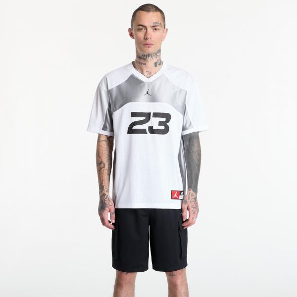 Dres Jordan Flight Men's Jersey Top White/ Lt Smoke Grey/ Black XS