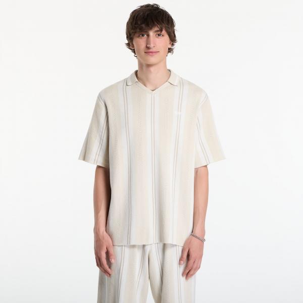 Tričko Patta Knitted Football Shirt UNISEX Oatmeal XL