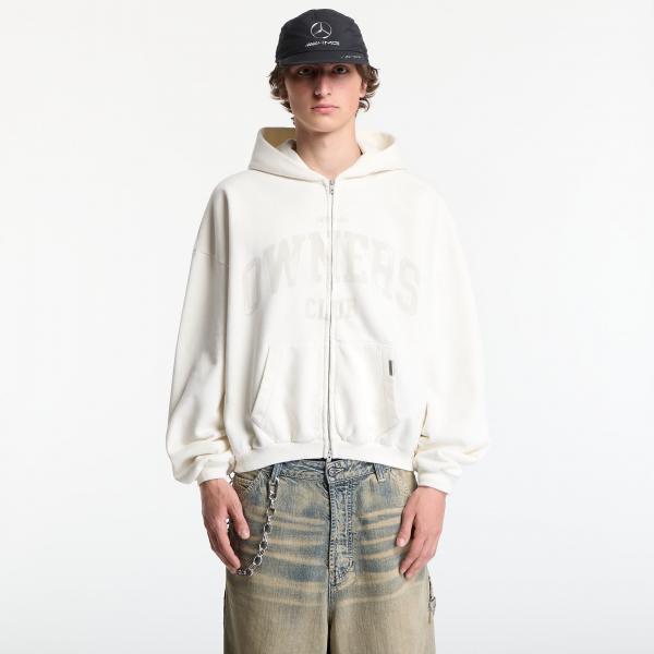 Mikina REPRESENT Owners Zip Through Hoodie UNISEX Chalk M