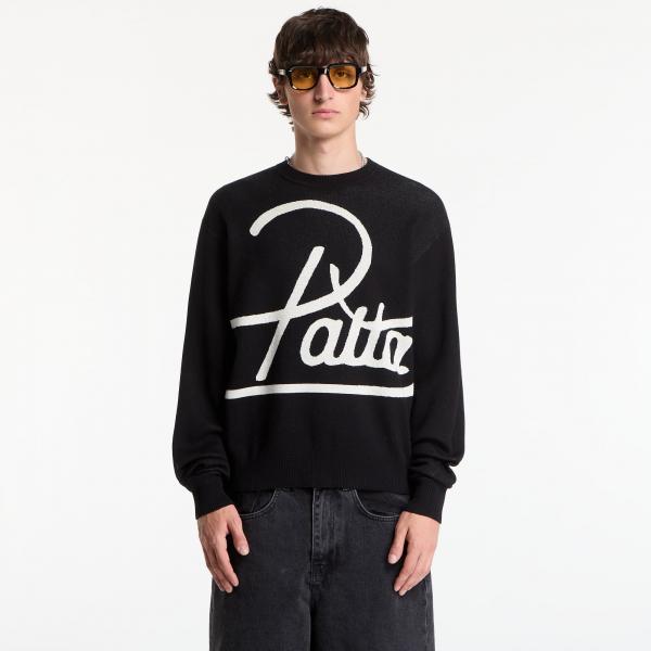 Svetr Patta Hearted Jumper UNISEX Black XL