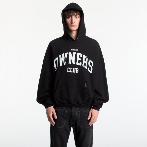 Mikina REPRESENT Owners Hoodie UNISEX Jet Black L