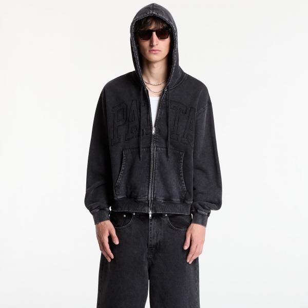 Mikina Patta Loopback Logo Zip Hooded Sweater UNISEX Moonless Night S