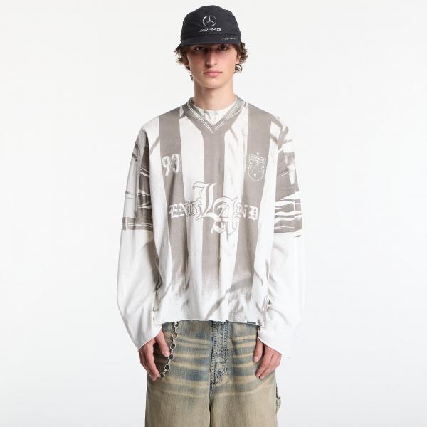 Tričko REPRESENT Printed Ls Football Top UNISEX Flat White XL