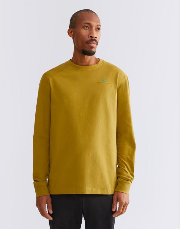 Tričko Klättermusen Root Logo SS Tee M's 390 Straw