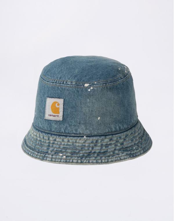 Carhartt WIP Belmar Bucket Hat Blue destroy wash XS-S