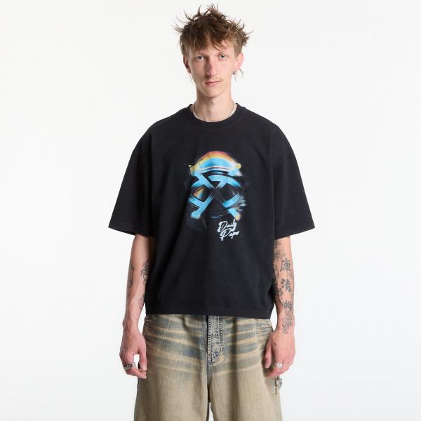 Tričko Daily Paper Shield Helmet Ss T-Shirt Washed Black L