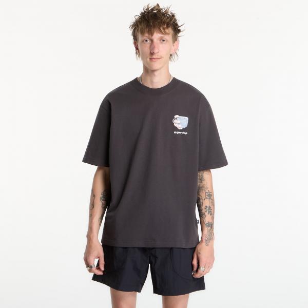 Tričko New Balance Grey Days Coffee Oversized T-Shirt Black Cement S