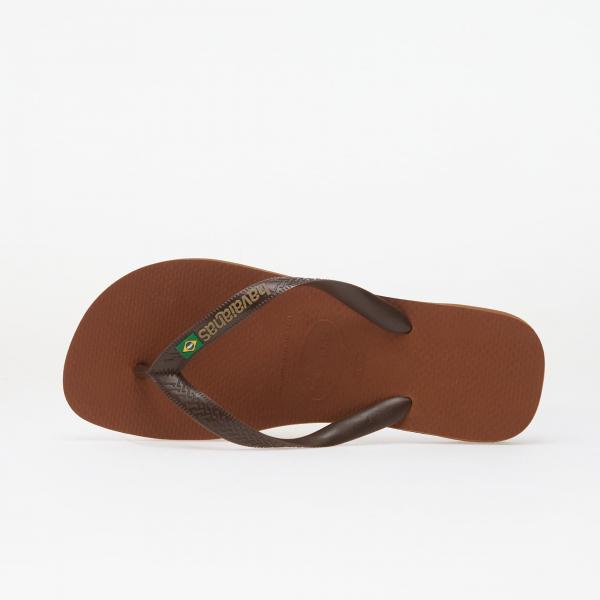 Tenisky Havaianas Brasil Logo Rust/ Dark Brown EUR 39/40