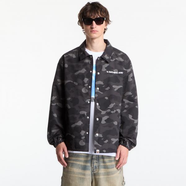 Bunda A BATHING APE Color Camo Coach Jacket UNISEX Black M