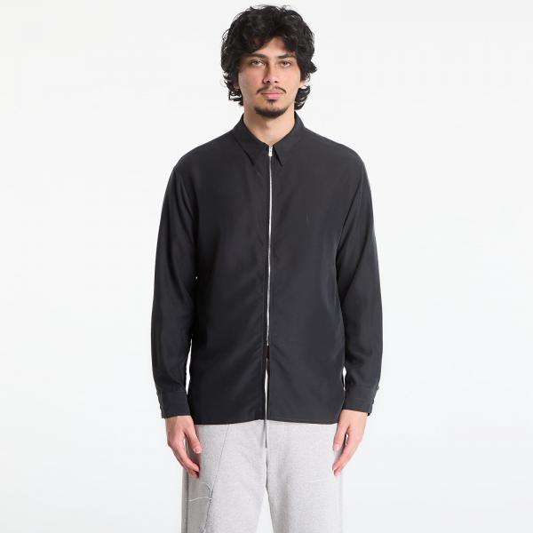 Košile Post Archive Faction (PAF) Zip Shirt (Archive) Black Rayon S