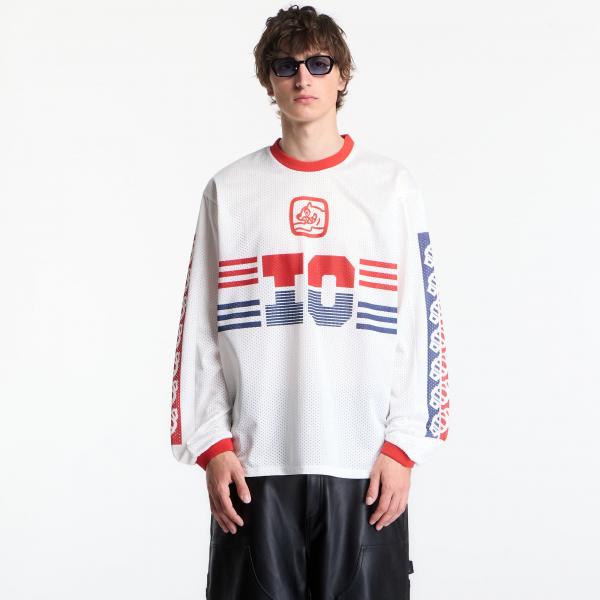 Dres Billionaire Boys Club Icecream Moto Ls Mesh Shirt White L