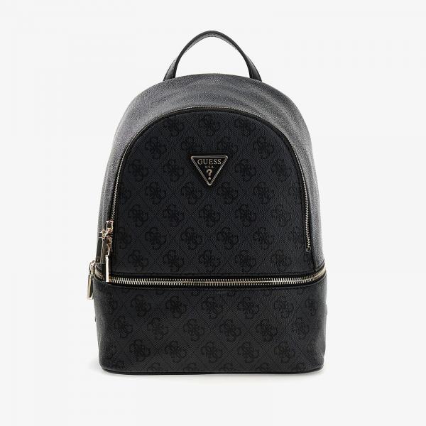 Batoh GUESS Follie Small Backpack Coal Logo Universal