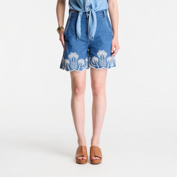 Šortky GUESS Pilar Short Coco Palm W29