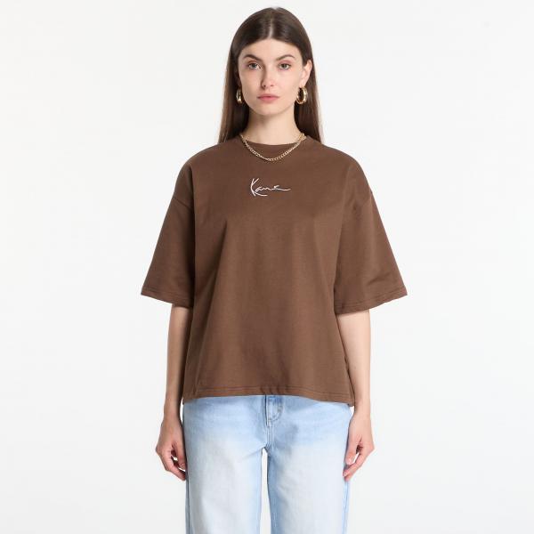 Tričko Karl Kani Signature Stencil Peached Oversized T-Shirt Brown L