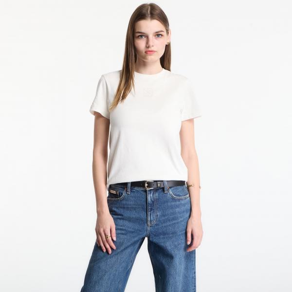 Tričko Calvin Klein Ss 20S Jersey Emblem Crew Tee Tofu L