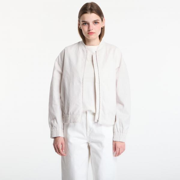 Vesta Calvin Klein Linen Bomber Jacket White Sand S