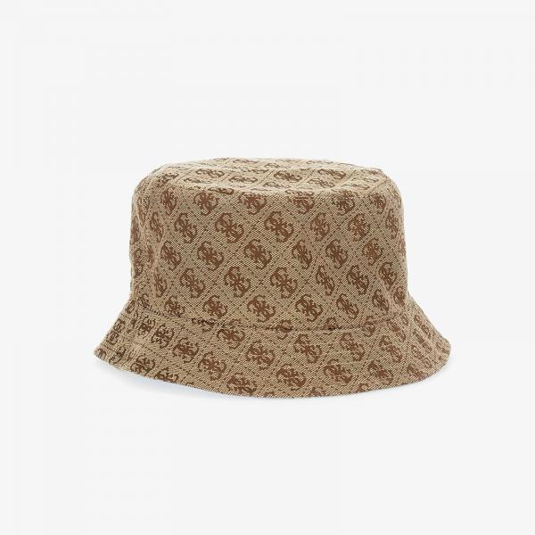 Klobouk GUESS Noelle II Db Face Jcq Rain Hat Light Blue Logo S