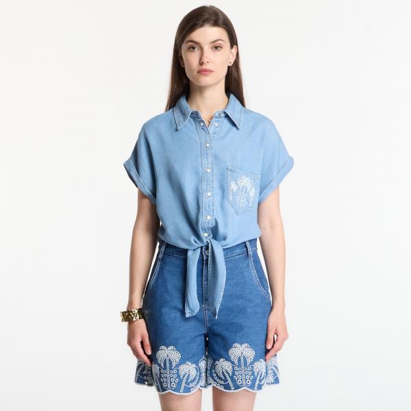 Košile GUESS Ambra Shirt Playa Sol M