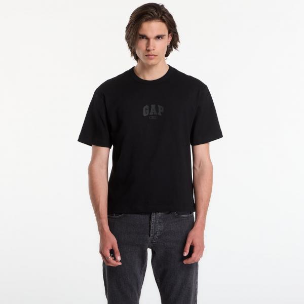 Tričko GAP Intl Hvy Crop Logo T Black M