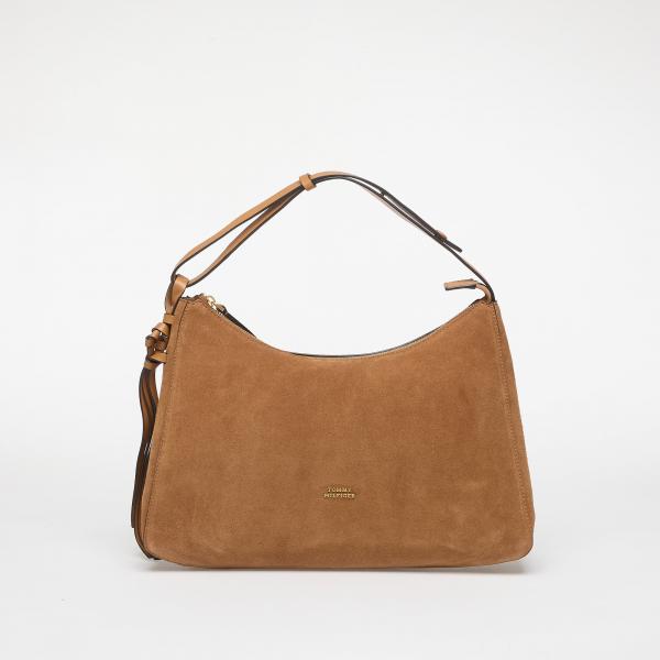 Kabelka Tommy Hilfiger Statement Shoulder Bag Suede Cognac Universal