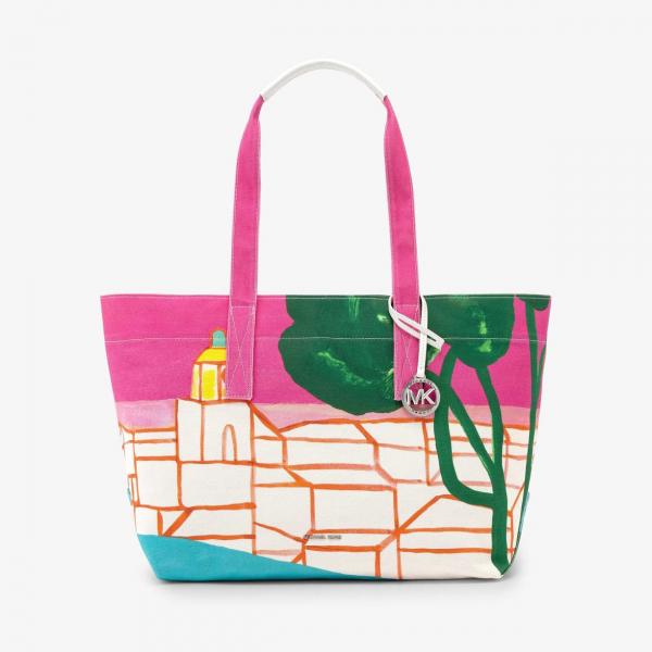 Kabelka Michael Kors X Christina Zimpel Large Tote Raspberry Multi Universal