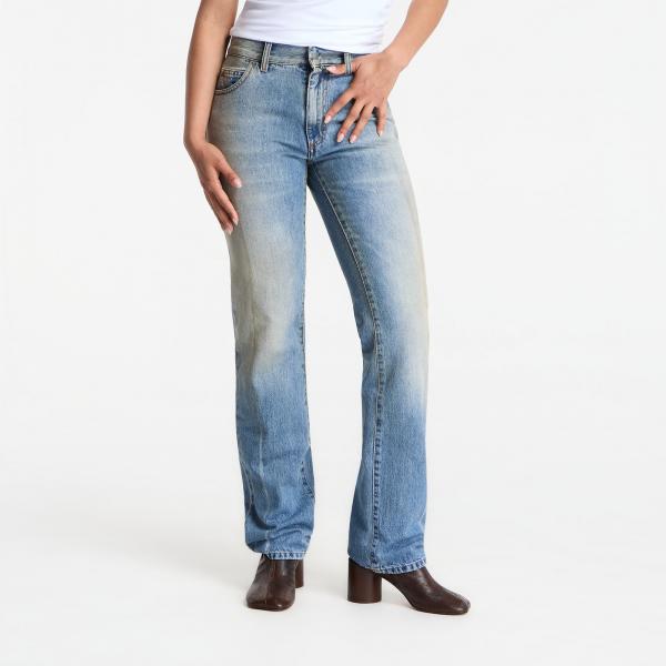 Džíny MM6 Straight-Leg Jeans Medium Blue 28