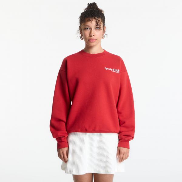 Mikina Sporty & Rich Modern Crewneck UNISEX Ruby XS
