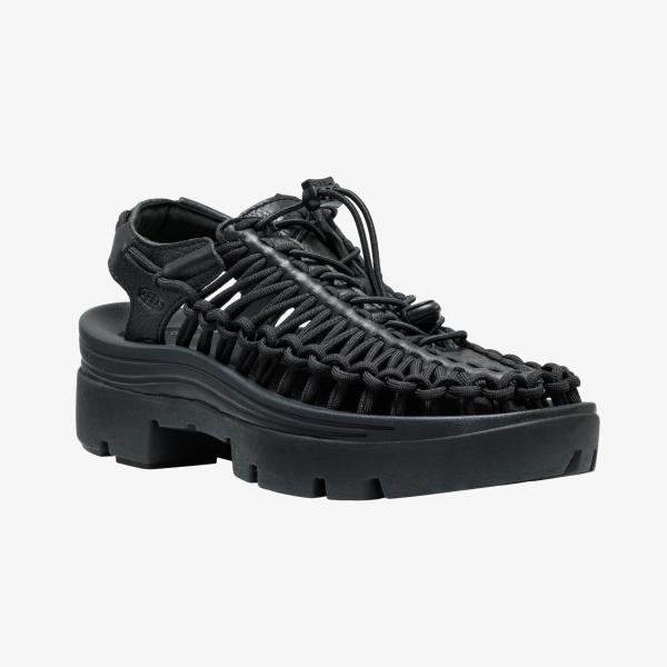 Tenisky KEEN Uneek Plt All Gender Black Smooth Lea EUR 40.5