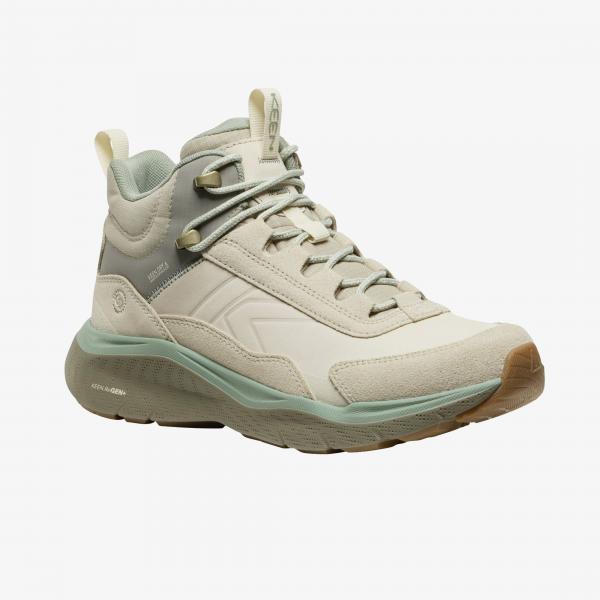 Tenisky KEEN Leiki Leather Mid Wp Women Birch/ Lily Pad EUR 37