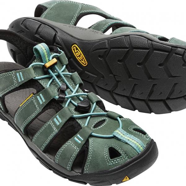Tenisky KEEN Clearwater Cnx Leather Mineral Blue/ Yellow EUR 37
