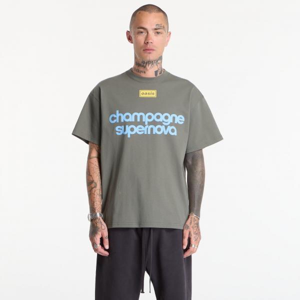 Tričko PLEASURES Nordique T-Shirt Faded Black XL