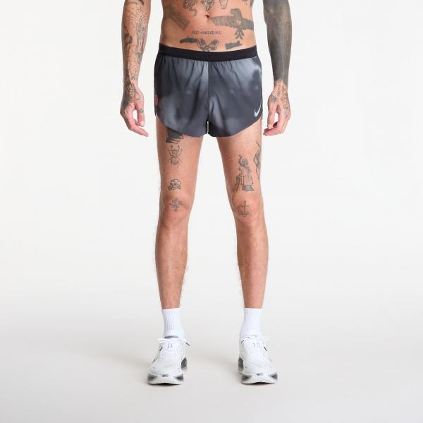 Šortky Nike AeroSwift Men's Dri-FIT ADV 2" Brief-Lined Running Shorts Black/ Dk Smoke Grey/ Bright Crimson S