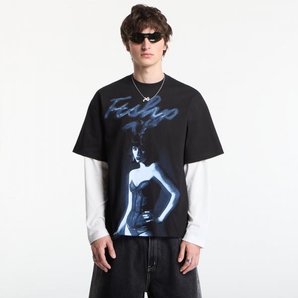 Tričko Playboy x FTSHP T-Shirt Smoking Girl UNISEX Black S