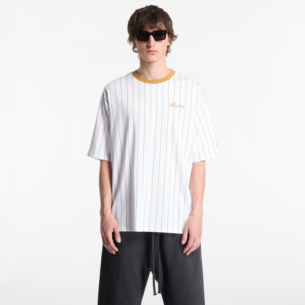 Tričko New Era Pinstripe OS Tee UNISEX Optic White/ DOC XL