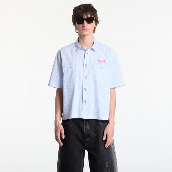 Košile Playboy x FTSHP Work Shirt Blue Stripes M