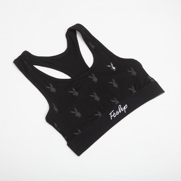Podprsenka Playboy x FTSHP Underwear Womans Bralette 1 Pack Black L