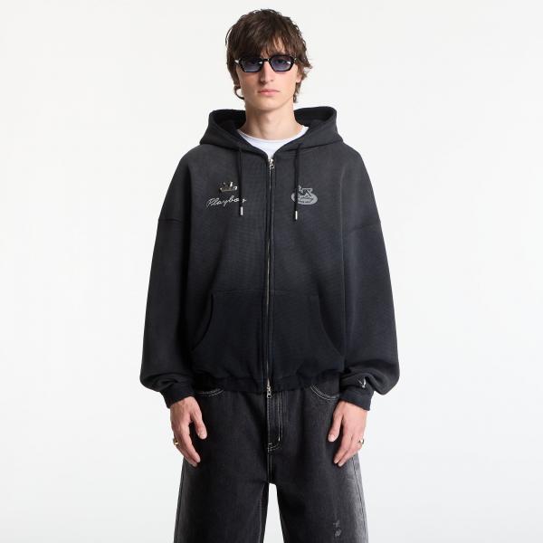 Mikina Playboy x FTSHP Waffle Hoodie Dark Grey S